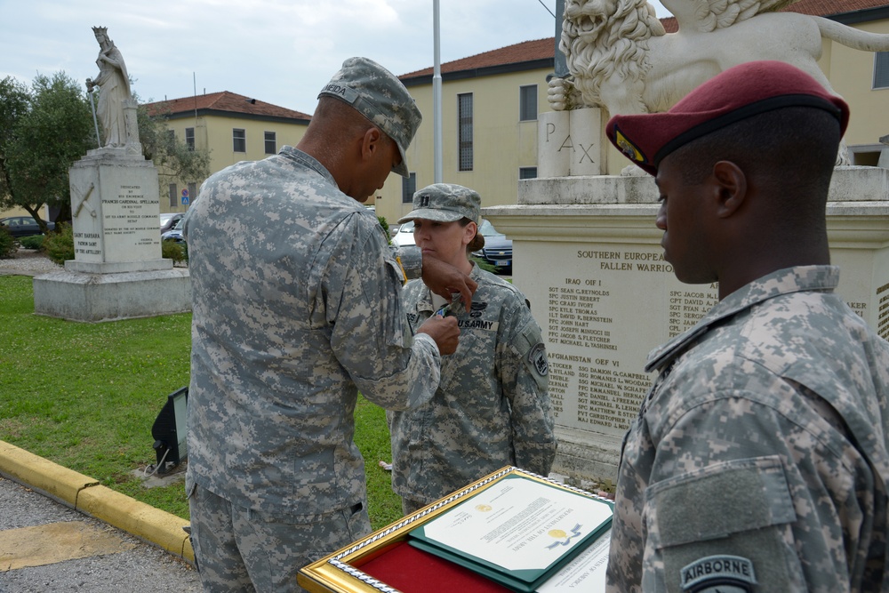 Award ceremony for Capt. Amy M. Granados