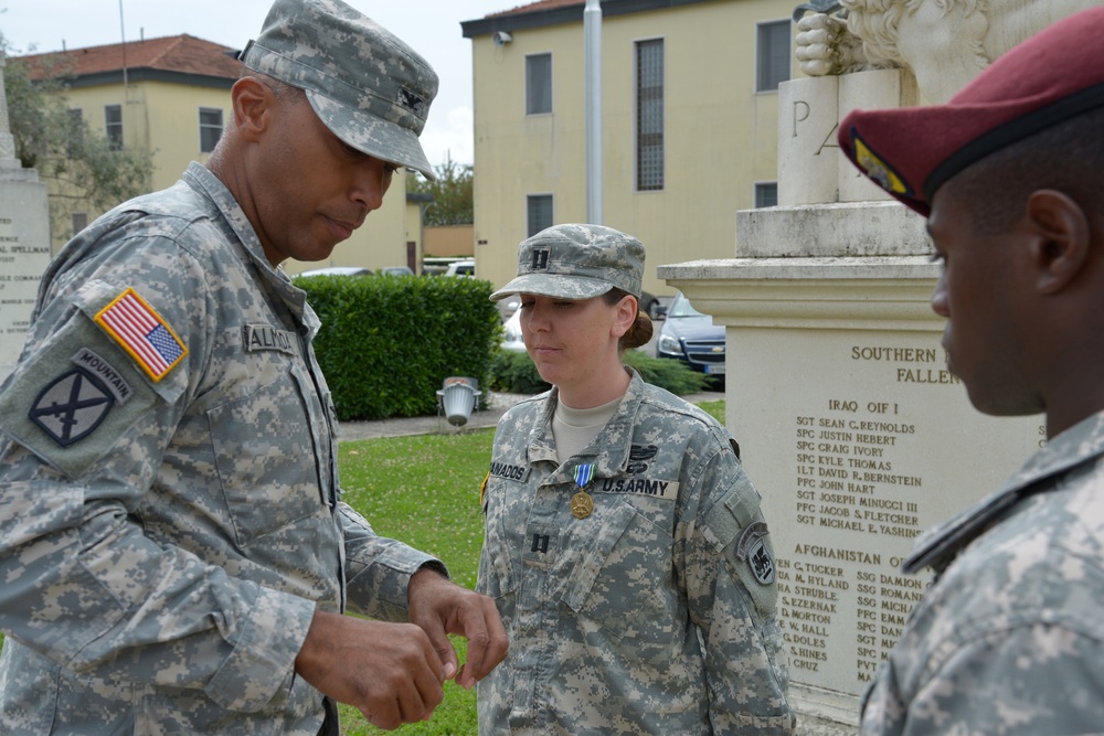 Award ceremony for Capt. Amy M. Granados