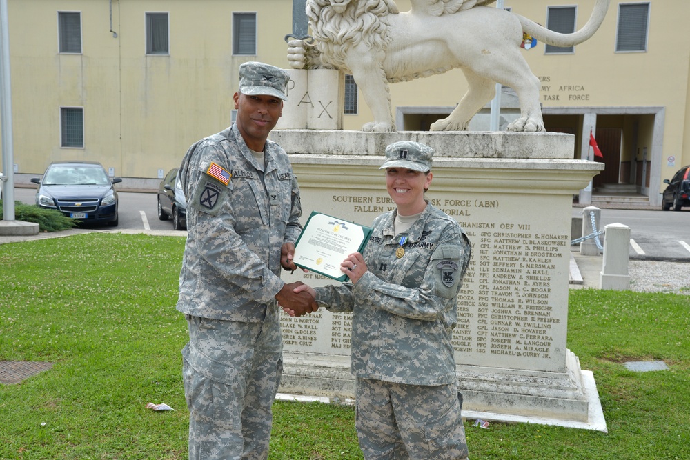 Award ceremony for Capt. Amy M. Granados