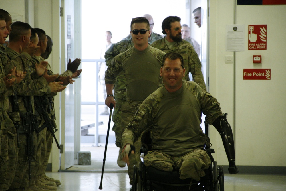 Wounded Warriors visit Camp Leatherneck, Afghanistan