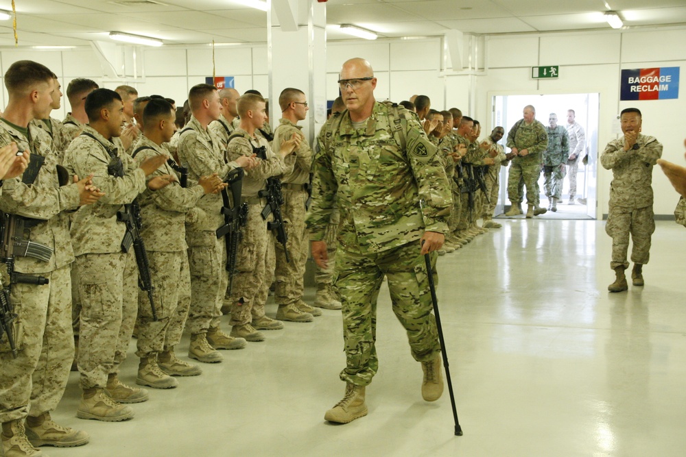 Wounded Warriors visit Camp Leatherneck, Afghanistan