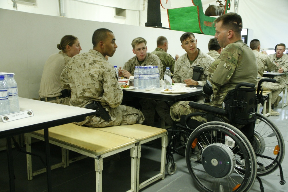 Wounded Warriors visit Camp Leatherneck, Afghanistan