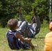Paratroopers visit Latvian summer camp