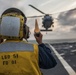 USS Oak Hill conducts flight operations aboard ship