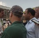 Boston's mayor Marty Walsh arrives at the annual Boston Harbor Fest