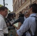 Boston's mayor Marty Walsh arrives at the annual Boston Harbor Fest