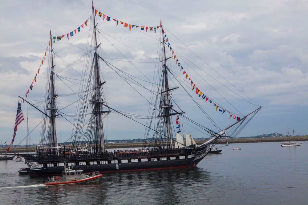 USS Constitution sails on the 4th of July