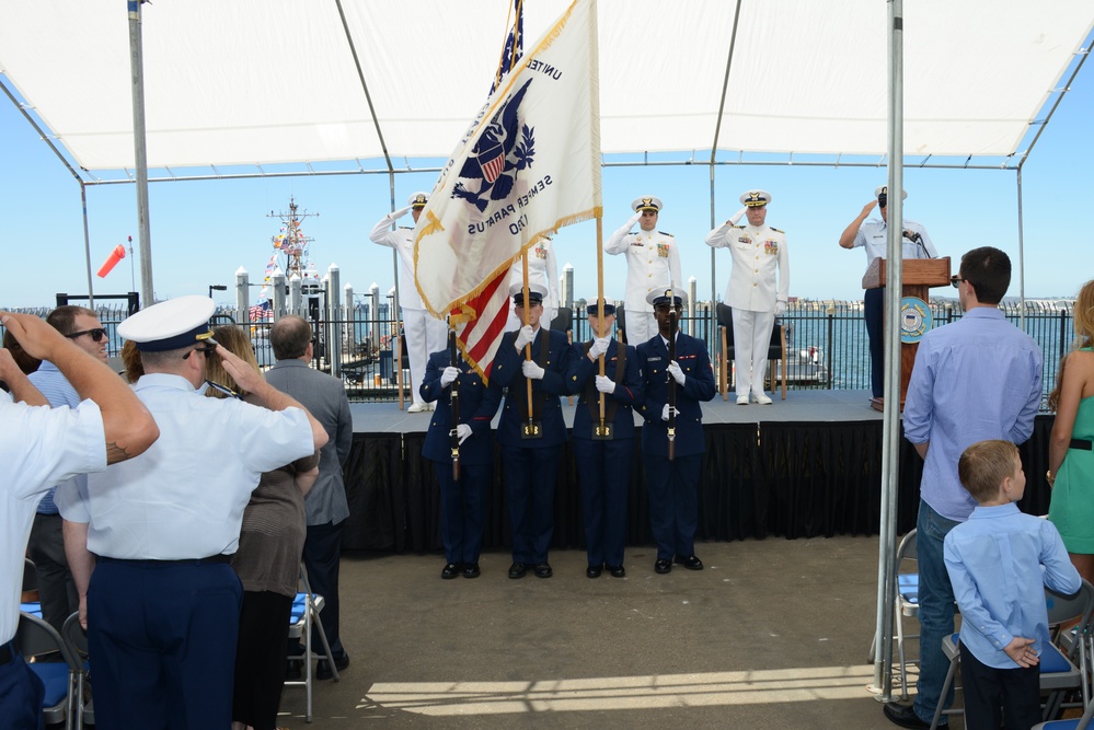 Coast Guard Cutter Haddock welcomes new commanding officer