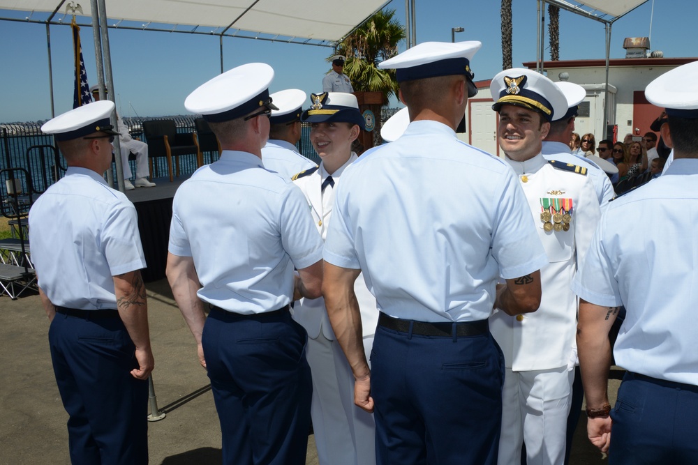 Coast Guard Cutter Haddock welcomes new commanding officer