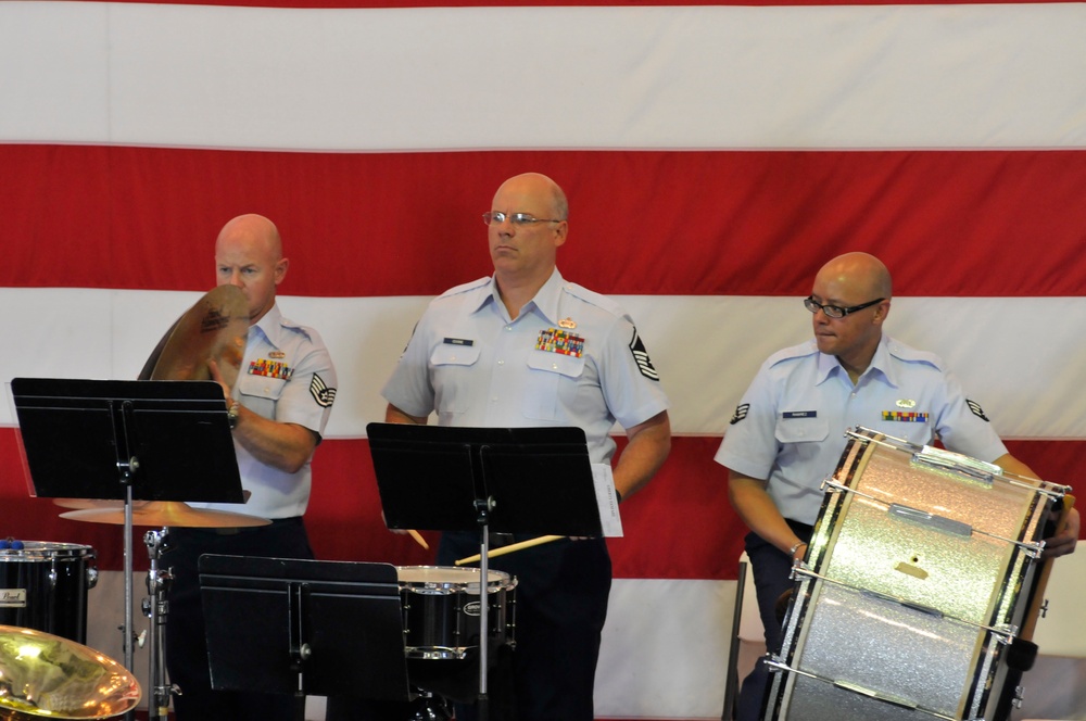 Air National Guard Band of the South onboard the USS Yorktown