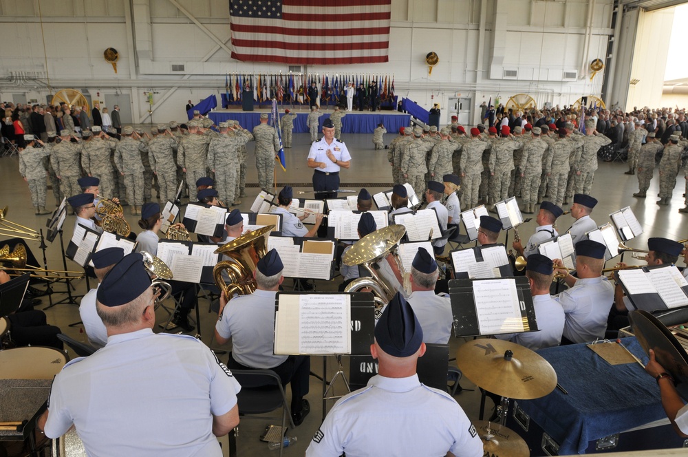 Air National Guard Band of the South provides professional sound to ceremony