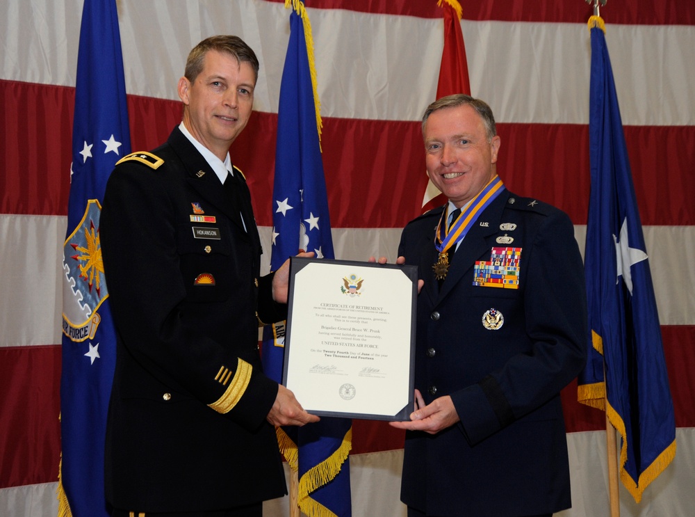 Brig. Gen. Bruce Prunk retirement