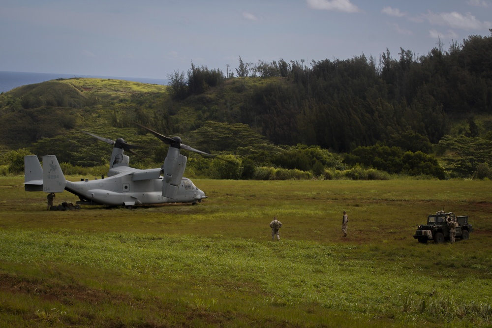 Marines get a robot resupply in Hawaii