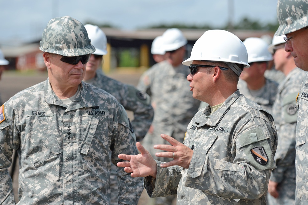 Gen. Frank Grass, chief of the National Guard Bureau, visits Louisiana National Guard