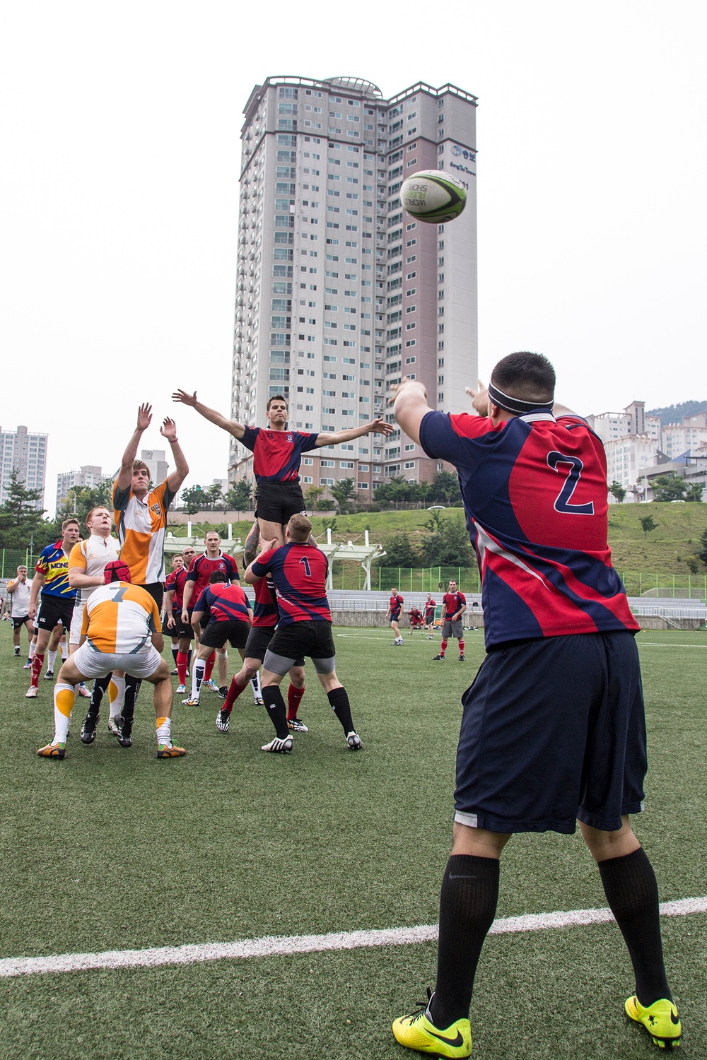 USS George Washington rugby club competes in tournament