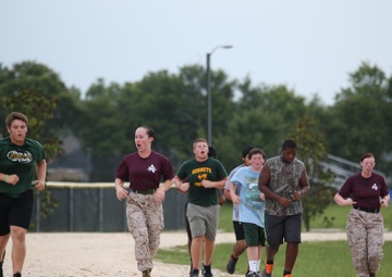 Drill instructors mentor Yulee High School students