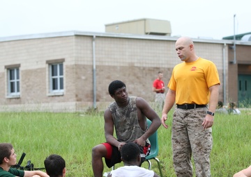 Drill instructors mentor Yulee High School students