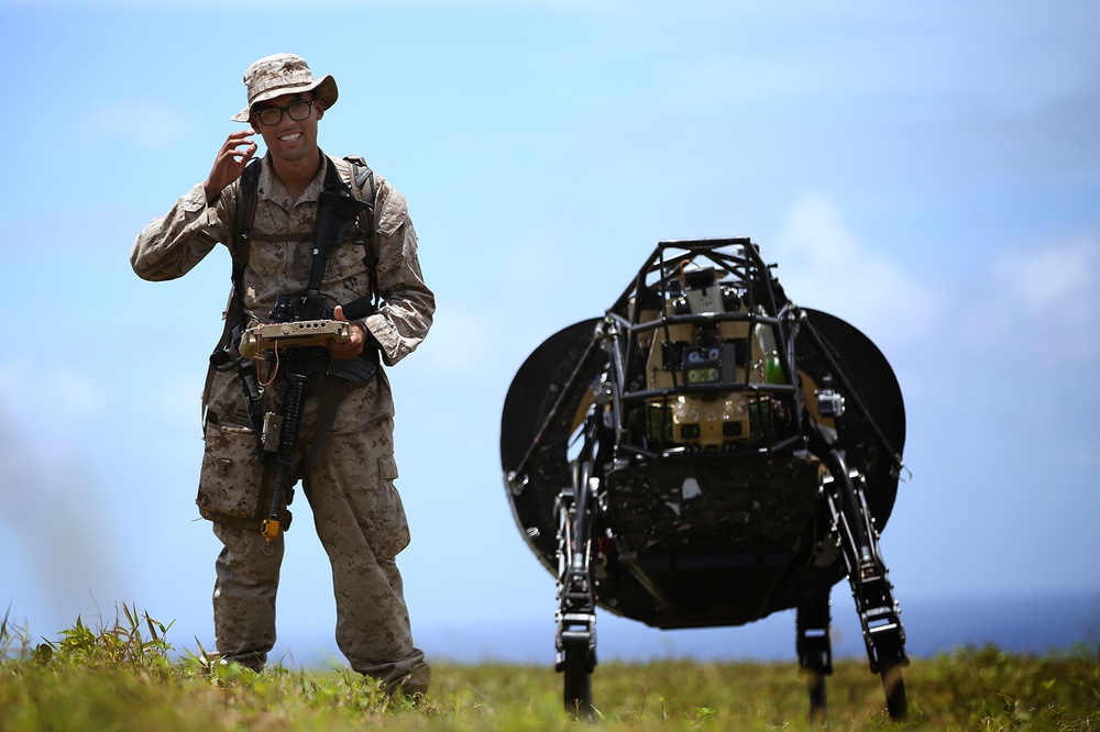 Meeting LS3: Marines experiment with military robotics