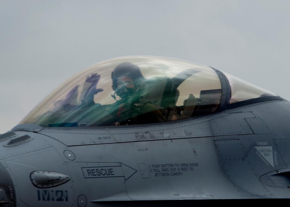 Colorado Air National Guard F-16s return to Buckley Air Force Base