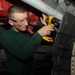 Aboard the aircraft carrier USS George H.W. Bush (CVN 77)