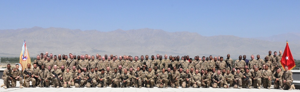 3rd ESC group photo in Bagram, Afghanistan