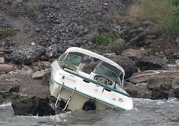 Boater reported missing after boat was found aground