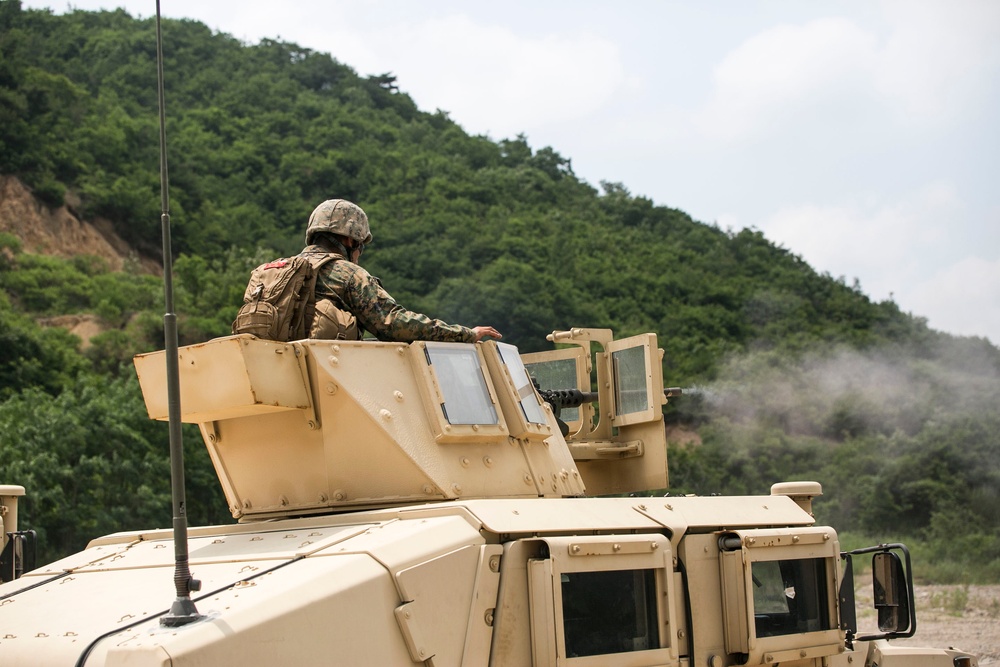 ROK, US Marines flex machine gun muscle