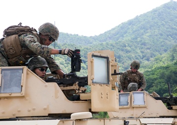 ROK, US Marines flex machine gun muscle