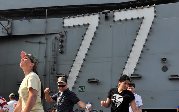 USS George H.W. Bush is supporting maritime security operations and theater security cooperation efforts