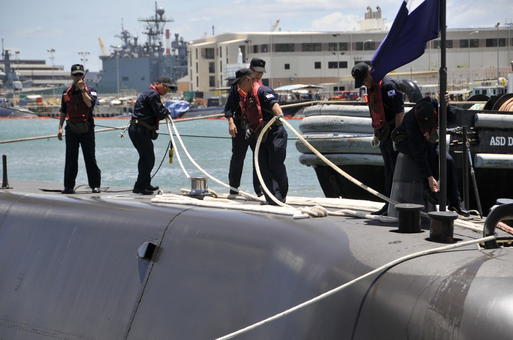 ROKS Lee Sun Sin departs, RIMPAC 2014