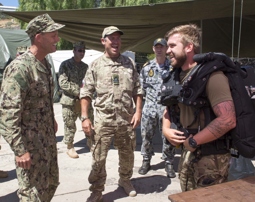 NMAWC visits British Royal Sailors during RIMPAC