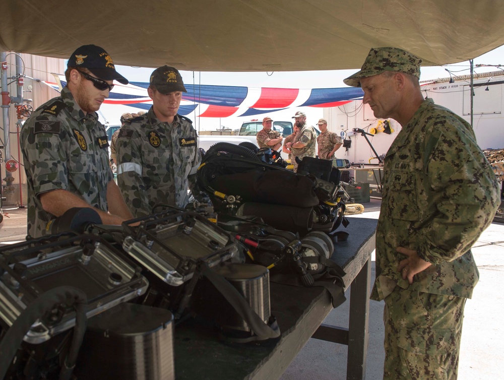 NMAWC Visits British Royal Navy Sailors during RIMPAC