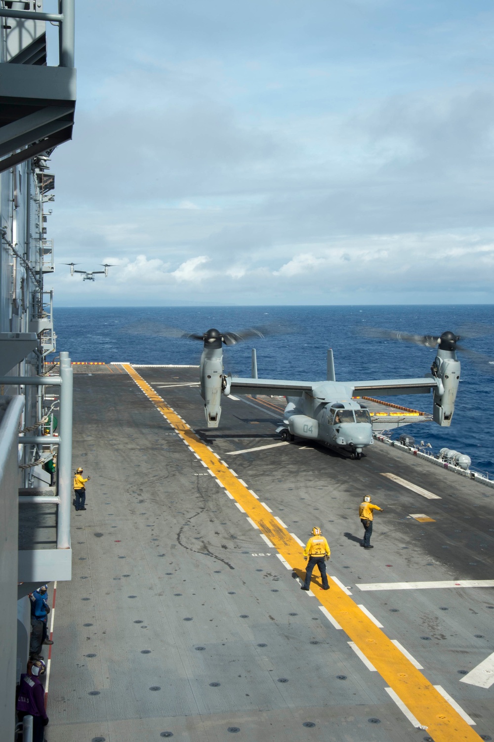Peleliu conducting flight operations
