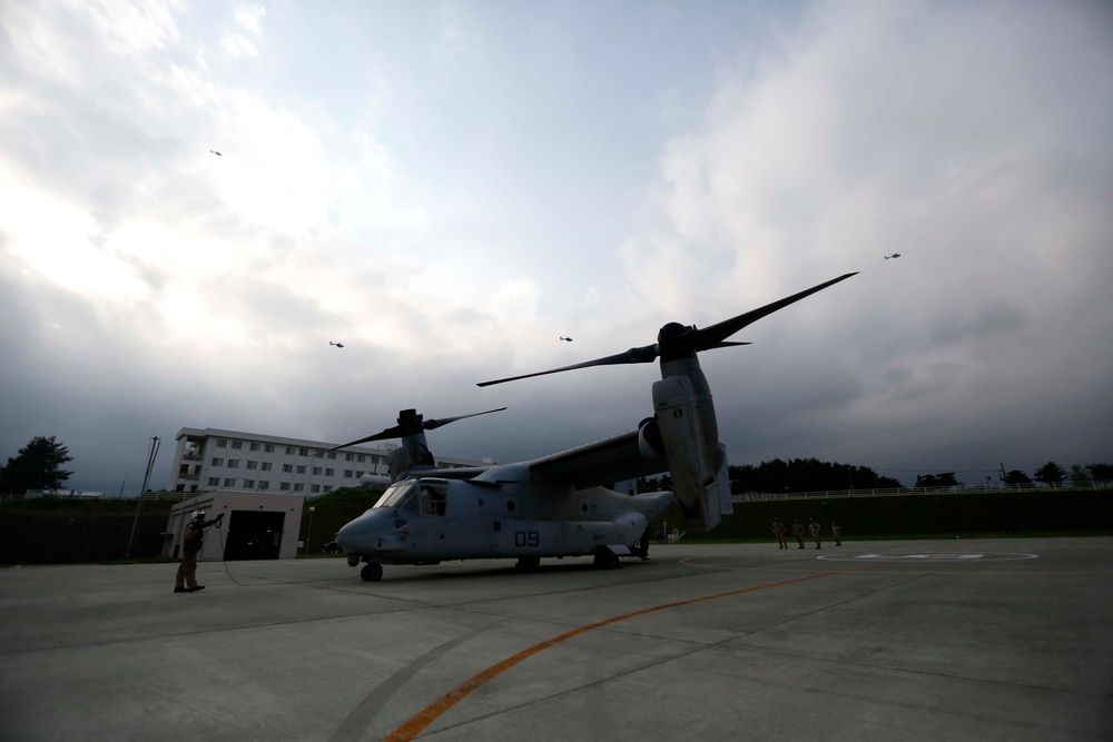 VMM-265 Conducts First Osprey Fly on into Camp Fuji