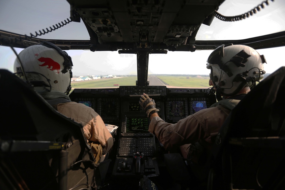 VMM-265 Conducts Osprey Fly on into NAF Atsugi