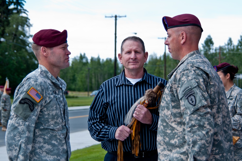 Blue Geronimo inducts honorary command sergeant major