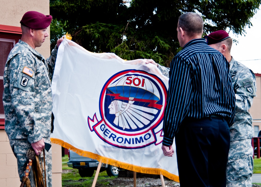 Blue Geronimo inducts honorary command sergeant major