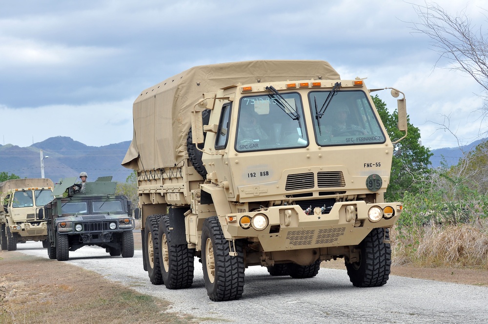 PRNG 1600 EOD and 192nd BSB convoy react to contact training by FLNG Special Forces