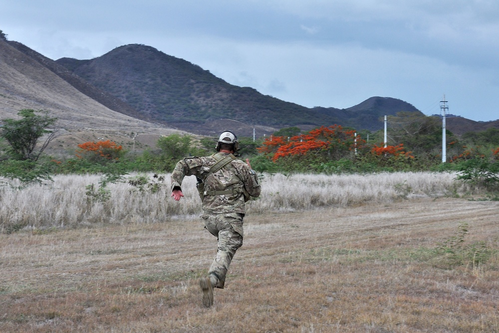 PRNG 1600 EOD and 192nd BSB convoy react to contact training by FLNG Special Forces