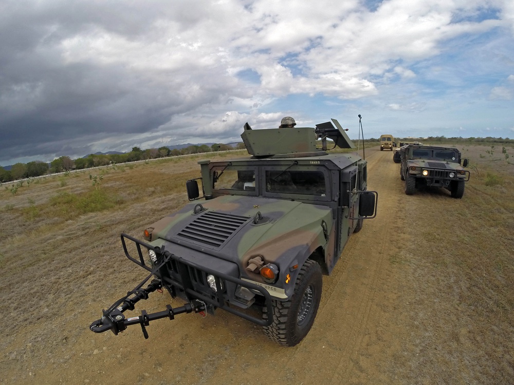 PRNG 1600 EOD and 192nd BSB convoy react to contact training by FLNG Special Forces