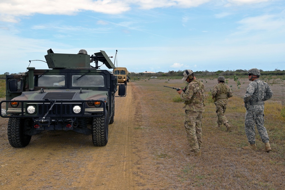 PRNG 1600 EOD and 192nd BSB convoy react to contact training by FLNG Special Forces