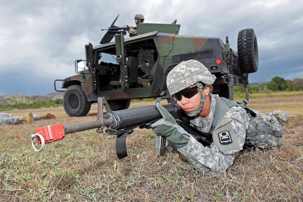 PRNG 1600 EOD and 192nd BSB convoy react to contact training by FLNG Special Forces