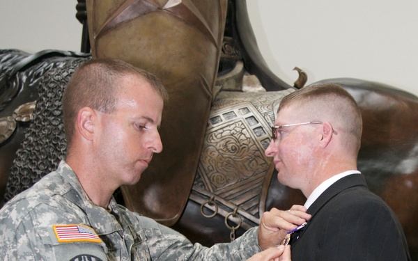 Retired Cav Soldier honored decade after explosion