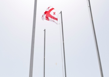 Georgian Flag Lowering Ceremony