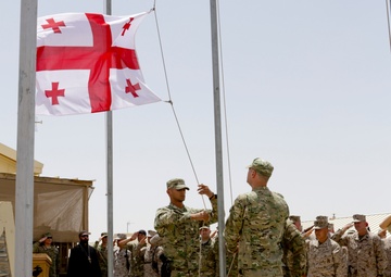 Georgian Flag Lowering Ceremony