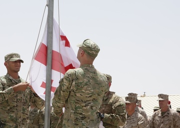 Georgian Flag Lowering Ceremony