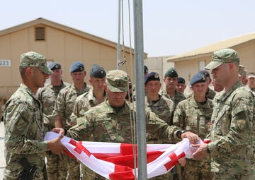 Georgian Flag Lowering Ceremony