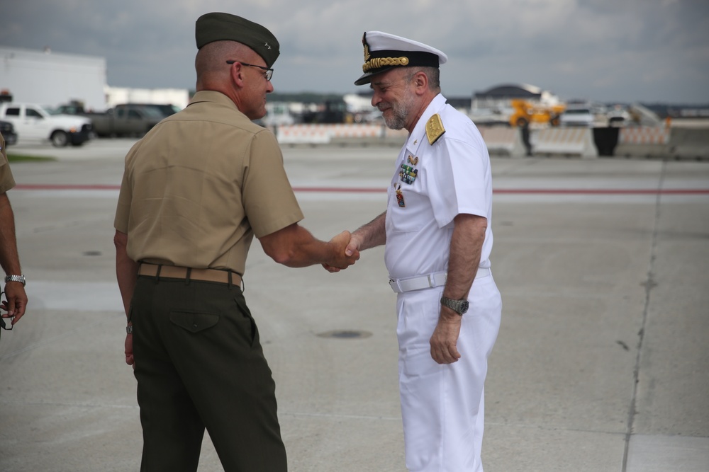Italian Defense Chief visits Cherry Point