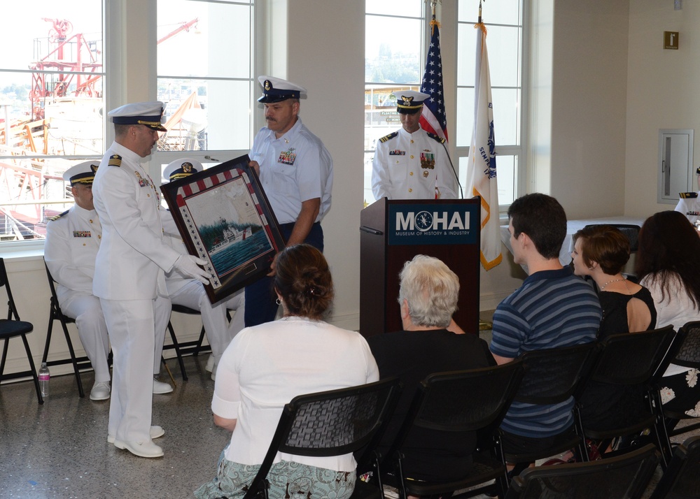 Coast Guard Cutter Steadfast change-of-command ceremony