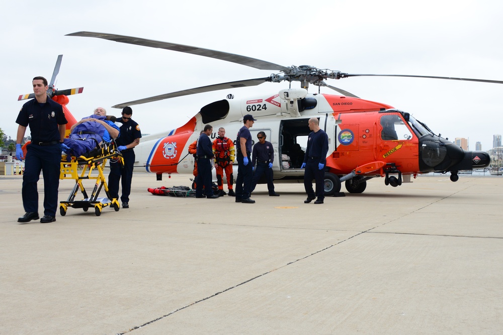 Coast Guard aircrew medevacs ailing fisherman